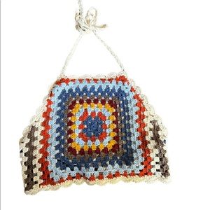 Crochet Women’s Halter Top Large EUC